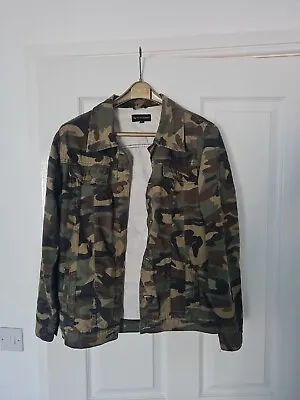 Buy Pretty Little Thing Oversized Camouflage Jacket 6 • 9.99£