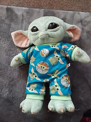 Buy BUILD A BEAR Yoda Sleeper Pajamas PJ Set And Baby Grogu With Sounds Plush • 15£