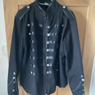 Buy Banned Alt Men’s Military Jacket Drummer Hendrix Steampunk Gothic Xl • 9.99£