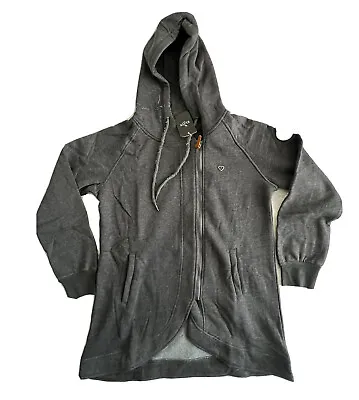 Buy ELFIN Women's Long Sleeve Zipper Hoodies Sweatshirt Jumper Jacket Coat Grey XL • 24.74£