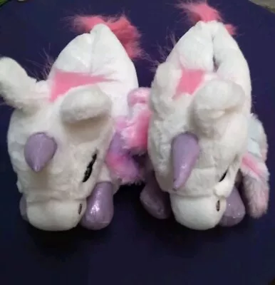 Buy Woman's/Girls Unicorn Slippers Size S Approx 4 • 0.99£