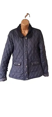 Buy Dickins & Jones Purple Quilts Cord Collar Jacket Coat Size 12 • 8£