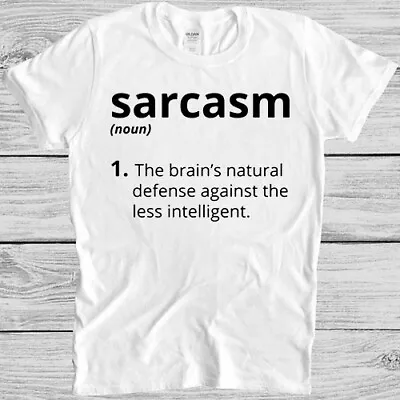 Buy Sarcasm Noun Meaning Top Meme Joke Funny Gift Tee T Shirt M1192 • 6.35£