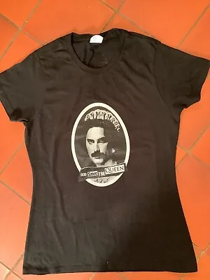 Buy Port & Company Black Cotton Freddie Mercury Queen T Shirt, Size S, Bust 36” • 3.50£