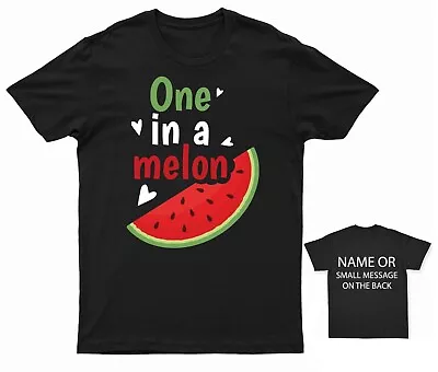 Buy One In A Melon T-Shirt Watermelon Graphic Personalised Tee • 14.95£