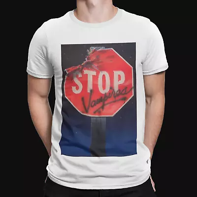 Buy The Lost Boys Stop Sign T Shirt Retro Frog Brothers Santa Carla Film Vampires • 8.39£