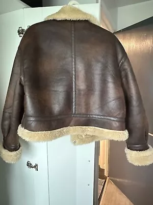 Buy Ladies Zara Coat Small Faux Sheepskin Jacket • 26£