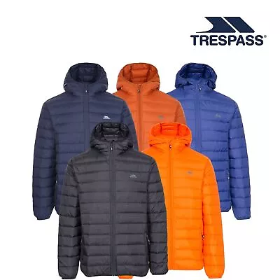 Buy Trespass Mens Down Jacket Hood Lightweight Padded Outdoor Winter Coat Stanley • 36.99£