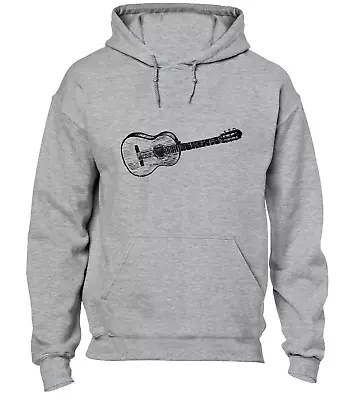 Buy Acoustic Guitar Sketch Cool Hoody Hoodie Musician Design Funny Cool Gift Idea • 21.99£