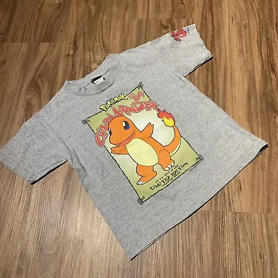 Buy Vintage 1999 Pokemon Shirt Limited Edition Collector Charmander #4 Nintendo Sz 7 • 44.17£