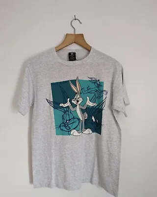 Buy Men's Very Rare Vintage 1996 Warner Bros Bugs Bunny Single Stitch Tshirt UKM VGC • 15£