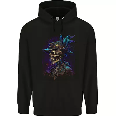 Buy Steampunk Skull Pirate Mens 80% Cotton Hoodie • 19.99£