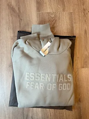 Buy Fear Of God Essentials Hoodie - Seal - XXL - Brand New ✅ Fast Delivery 🚚 • 119.95£