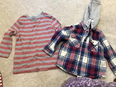 Buy Childrens Jumper Top And Lumber Jacket Style Shirt - • 3£