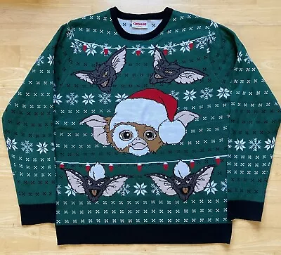 Buy XL 46  Inch Chest Gremlins Gizmo Christmas Sweater Jumper Xmas Mogwai • 29.99£