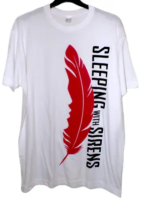 Buy Sleeping With Sirens Short Sleeve White T Shirt Size M New • 9.99£