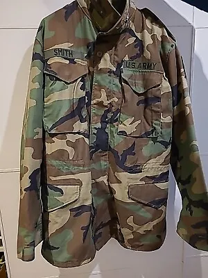 Buy US Army Cold Weather Field Coat  Woodland Camouflage - Small Long • 19.50£