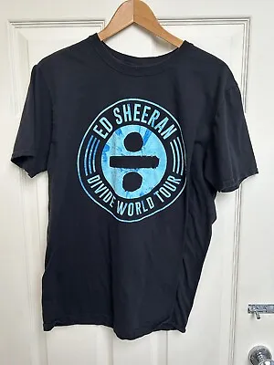 Buy Ed Sheeran - Divide World Tour T-Shirt - Gildan Ring Spun - Size Medium 21” P2P • 10£