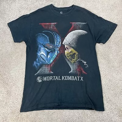 Buy Mortal Kombat X Scorpion Sub Zero T Shirt Medium Mens Graphic Tee Gaming Movie • 24.99£