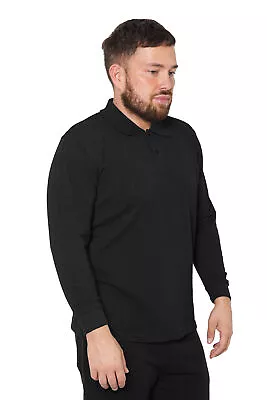 Buy Men's Long Sleeve Pique Polo Shirt Top Full Sleeve Tshirt  Mens Tshirt Top(2011) • 8.80£