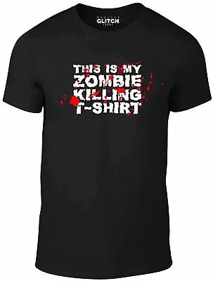 Buy This Is My Zombie Killing T-Shirt - Funny Undead Zombies Kill Blood T Shirt COD • 12.99£