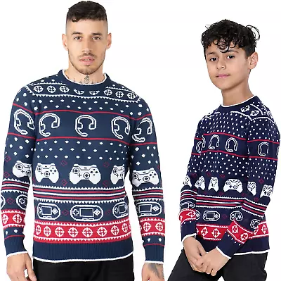 Buy NOROZE Men's Boys Gaming Jumpers Unisex Christmas Gamer Retro Sweater Family Dad • 16.38£
