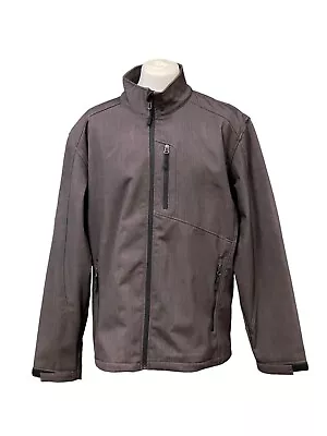 Buy Van Heusen Lined Dark Grey Jacket Size XXL Zip Pockets • 24.50£