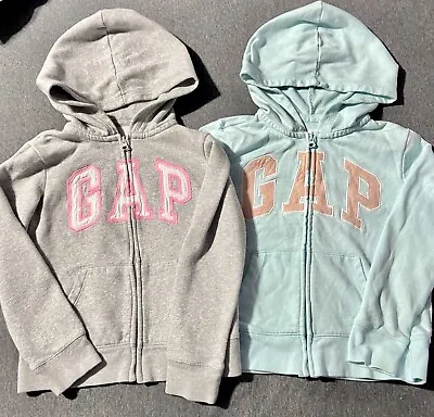 Buy Kids Gap Logo Zip Hoodie Sweatshirt Girls Clothes Medium 8, Bundle Lot Set Of 2 • 22.83£