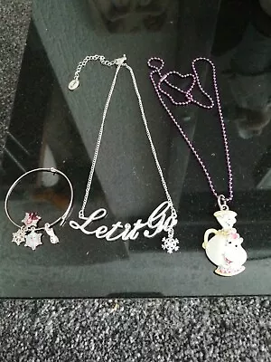 Buy Frozen Girls Jewellery       1 Necklace And 1 Charm Bracelet Plus Extra Necklace • 5£