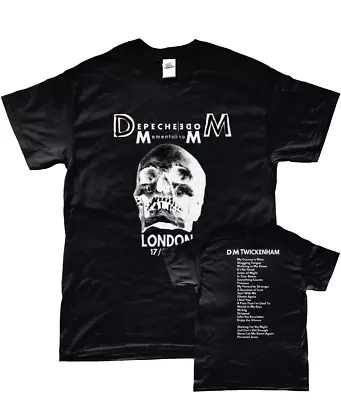Buy Depeche Mode 2023 London Twickenham Souvenir, Set List Unisex T-shirt Ver.3 • 23.40£