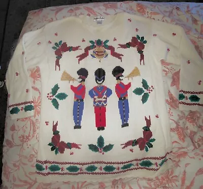 Buy Ugly Xmas Holiday Sweater Women’s 18/20 1X Jacque&Koko Marching Band Holly Bells • 24.01£