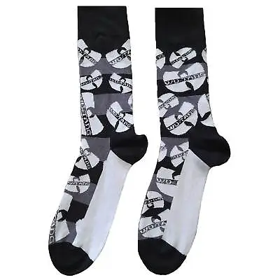 Buy Wu-Tang Clan Logos Monochrome Socks One Size UK 7-11 NEW OFFICIAL • 8.89£