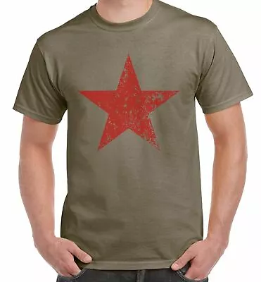 Buy Red Communist Star Cuba Men's T-Shirt  - Che Guevara Marx Communism • 12.95£