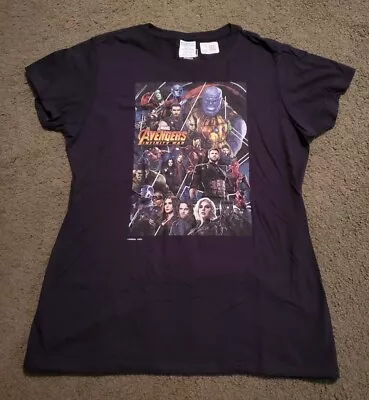 Buy Marvel Avengers: Infinity War Women's Black Cotton T-Shirt Size M - New + Tags • 18.78£