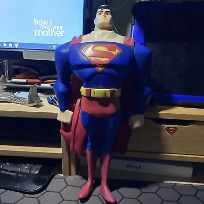 Buy DC Comics Justice League SUPERMAN 12 Inch Action Figure With Cloth Cape • 15£