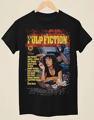Buy Pulp Fiction - Movie Poster Inspired Unisex Black T-Shirt • 14.99£
