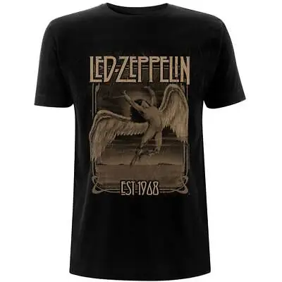 Buy Led Zeppelin Falling Faded Design T Shirt A Rock Off Officially Licensed Product • 36.87£