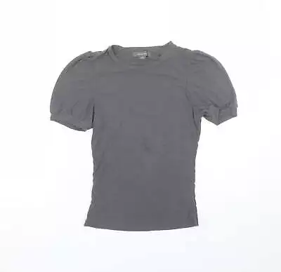 Buy Primark Womens Grey Modal Wrap T-Shirt Size 2XS Round Neck • 3.50£