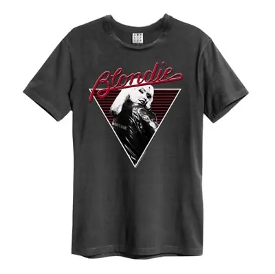 Buy Blondie - Blondie 74' Amplified Vintage Charcoal T Shirt • 20.29£