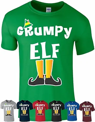 Buy GRUMPY Elf T Shirt Family Pyjama PJ's Idea Funny Christmas Xmas Gift Top  • 8.99£