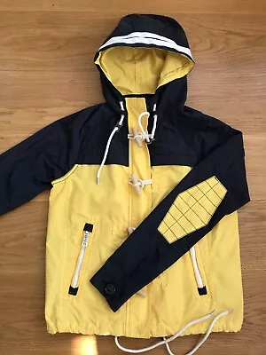 Buy Superdry Lightweight Hooded Dock Duffle Jacket, Yellow/Navy, Size Small 8-10. • 8.99£