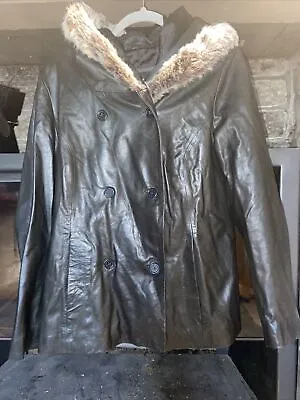 Buy Lakeland Hooded Soft Leather Jacket Coat • 50£