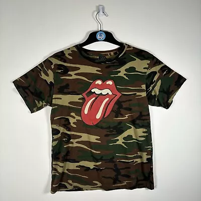 Buy CODE V Kids Rolling Stones Vintage Camo T Shirt Tee Short Sleeve Youth Large • 9.99£