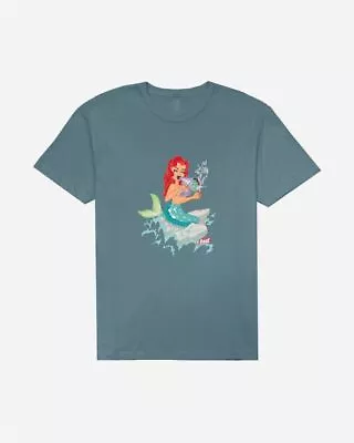 Buy LOST - Mens Over The Sea T-Shirt - Dusty Teal - Summer Short Sleeve Top • 13.99£