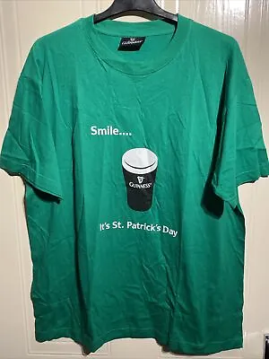 Buy Guinness Mens Green St Patrick's Day T-shirt Size Large  • 9.50£