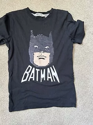 Buy Batman T Shirt With Reversible Sequins - Age 8-10  • 4£