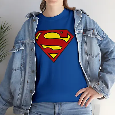 Buy Superman Superhero Logo Unisex T-Shirt Adult And Kids Tee Top Gift Xmas Festive • 11.99£