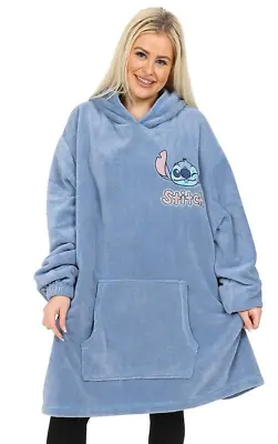 Buy Womens Lilo And Stitch Oversized Hoodie Blanket One Size Ladies Fleece • 29.99£