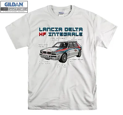 Buy Lancia Delta T-shirt Car Symbol Print T Shirt Men Women Unisex Tshirt 3527 • 12.95£