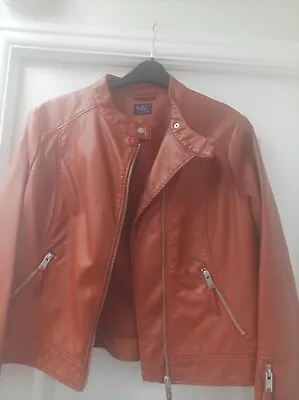 Buy Leather Look Jacket M&S Size 18 New • 19£